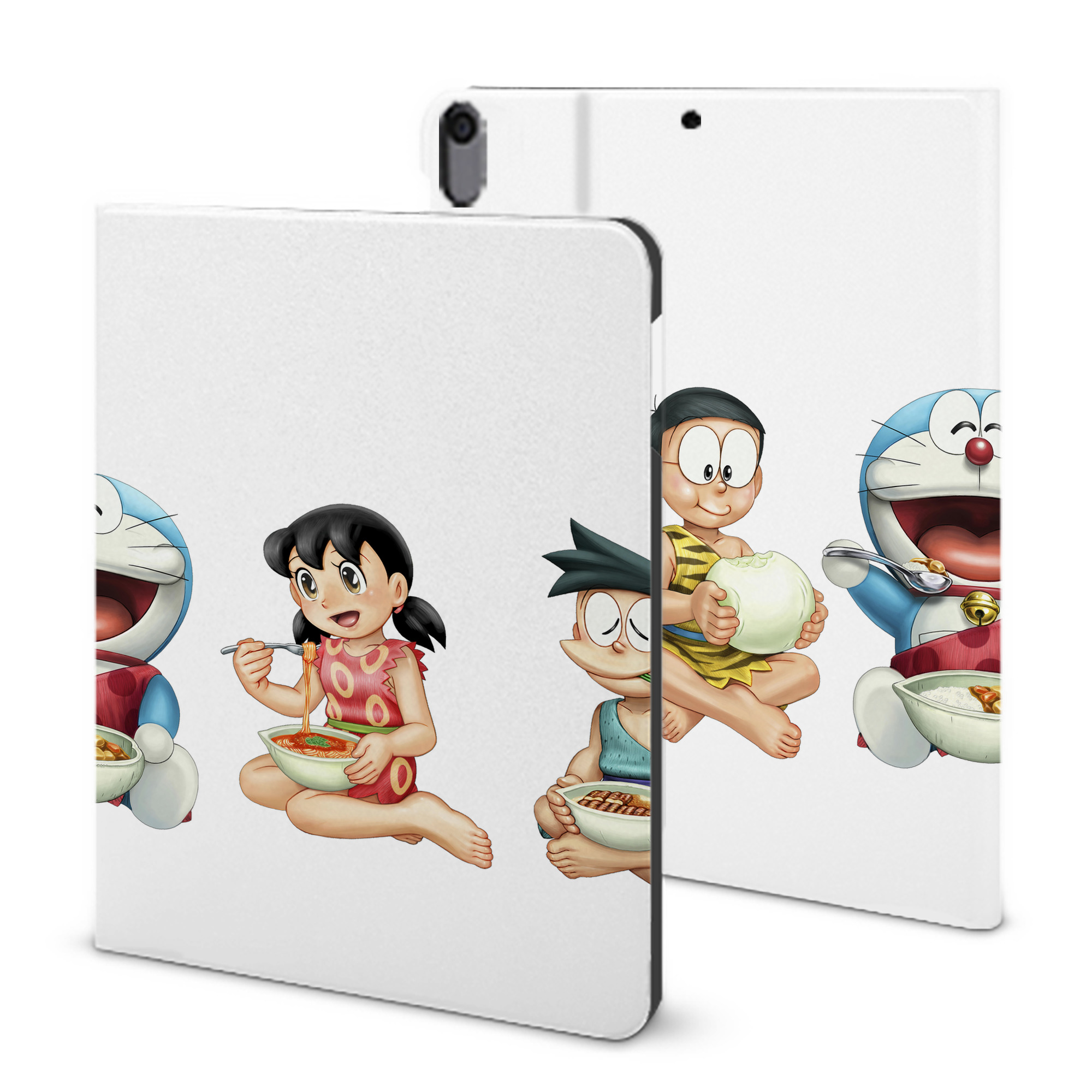 （画像用） ドラえもん Doraemon IPad ケース ブック型 PUレザー TPU 耐衝撃 軽量 薄型 ペン収納なし 全面保護 IPad 各モデル対応
